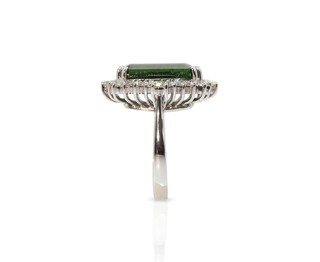 14K White Gold Brazilian Tourmaline Ring