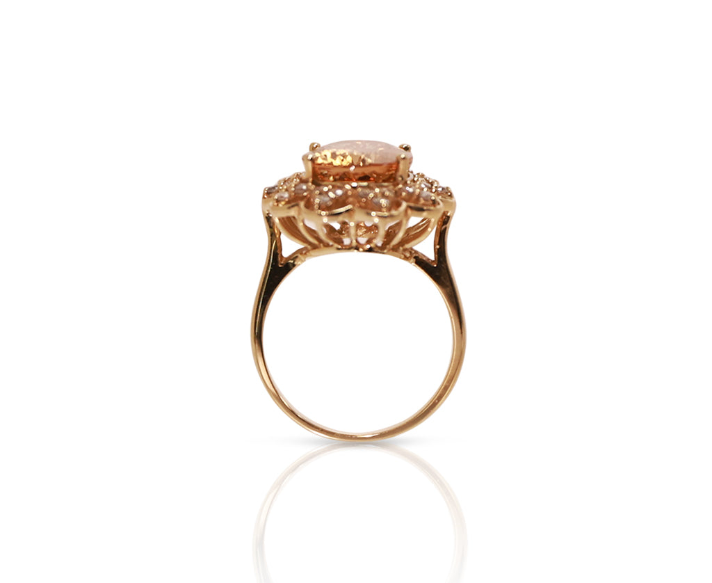14K Golden Tourmaline Ring