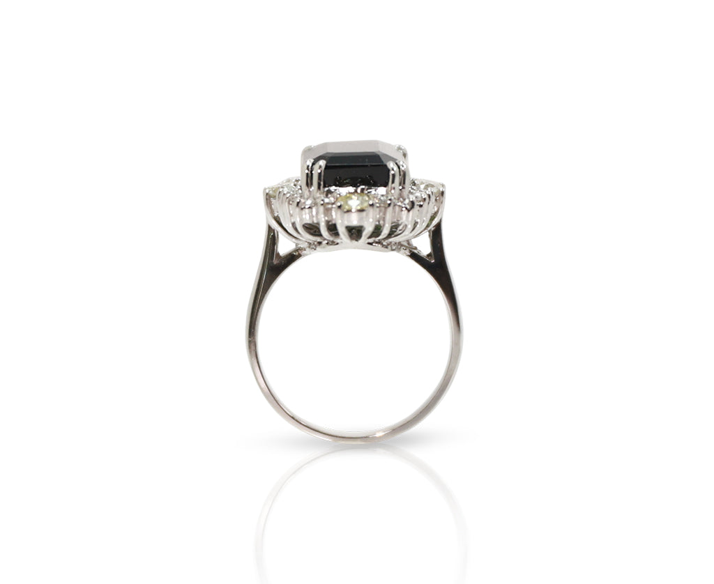 14K White Gold Brazilian Tourmaline Ring